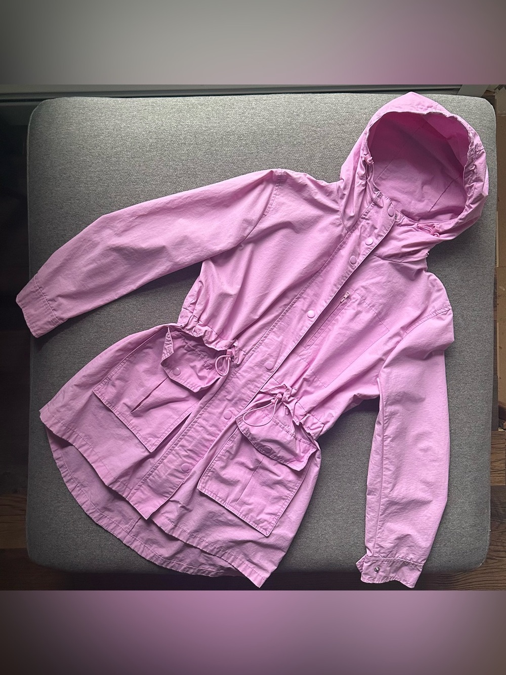 J. Crew Hooded Rain Utility Jacket Size XS